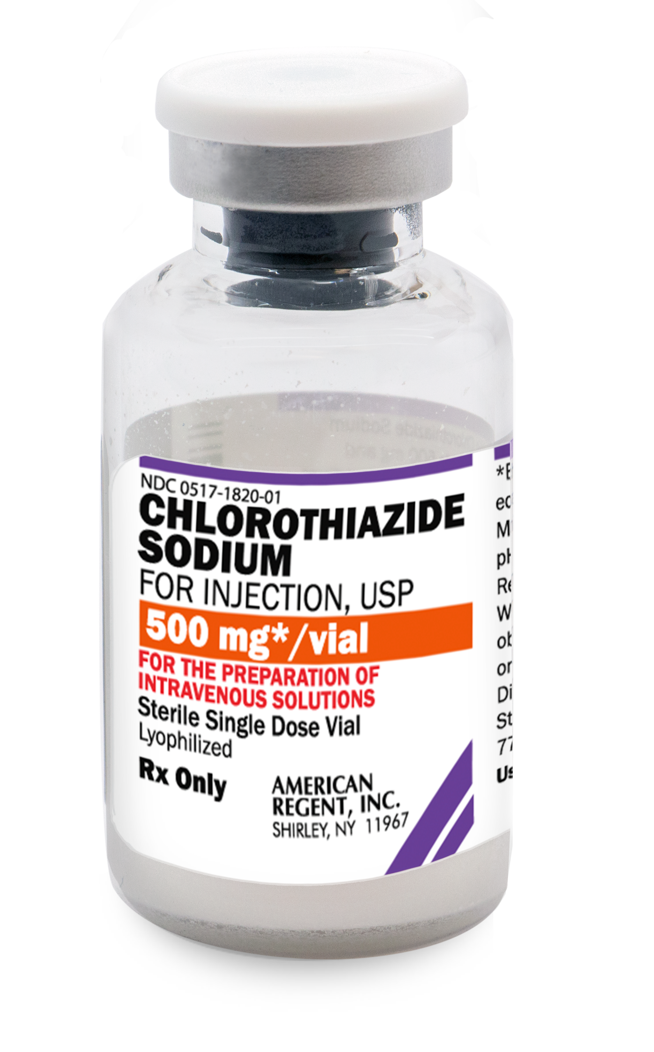 Chlorothiazide Sodium Vial