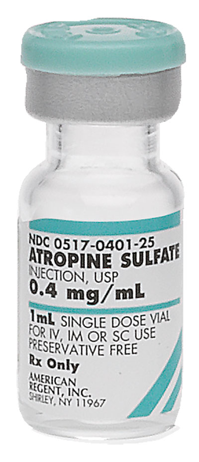 Atropine Sulfate Inj USP 1Ml 0.4Mg